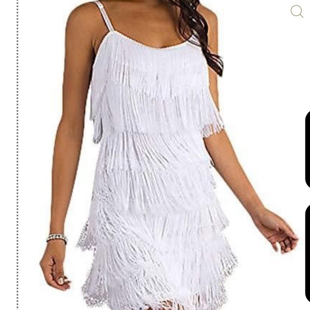 White flapper dress
